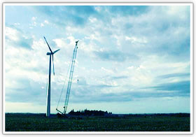 Wind Turbine Tower Erection